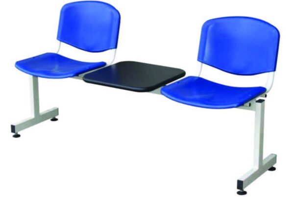 Reihenbestuhlung, Zweisitzer mit Schreibplatte