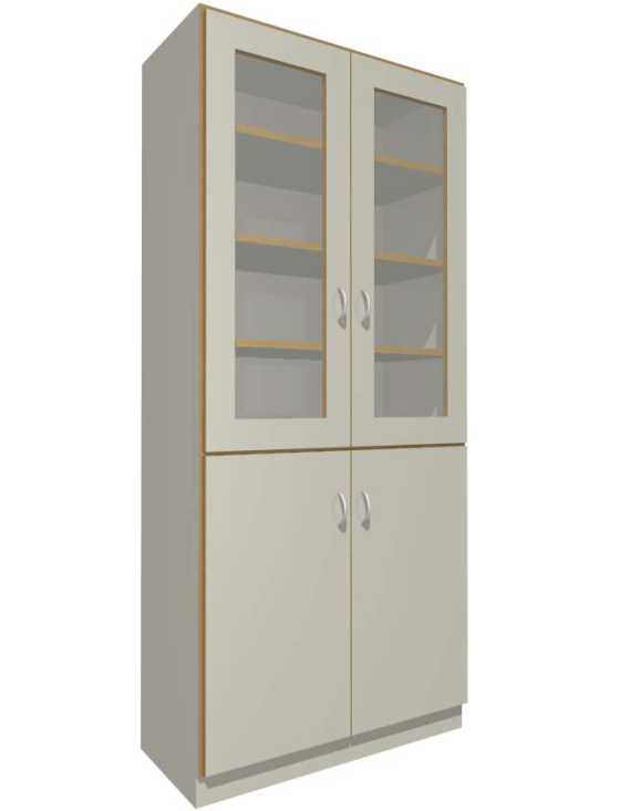 Schrank mit Glas Türen