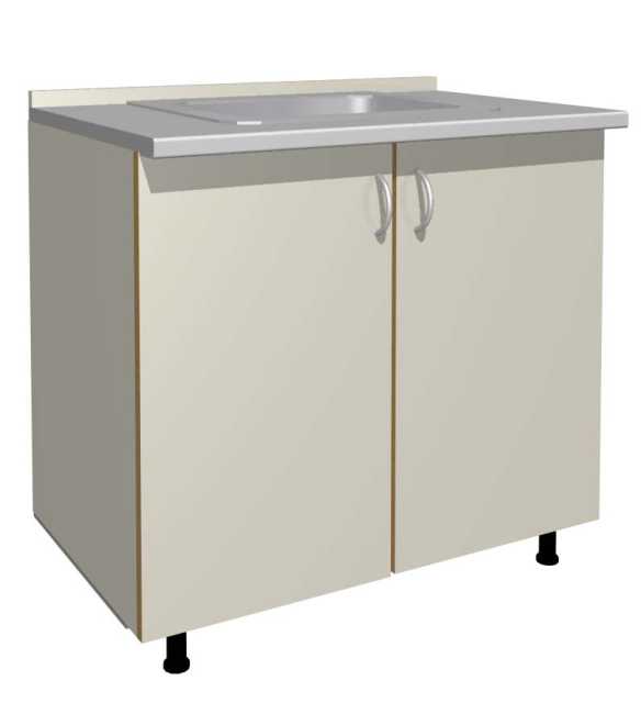 Cabinet with jednoslivnim sudoperom
