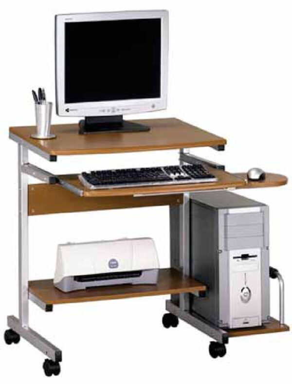 Computertisch RS-M (mit Ablagen für Monitor/Tastatur/Gehäuse)