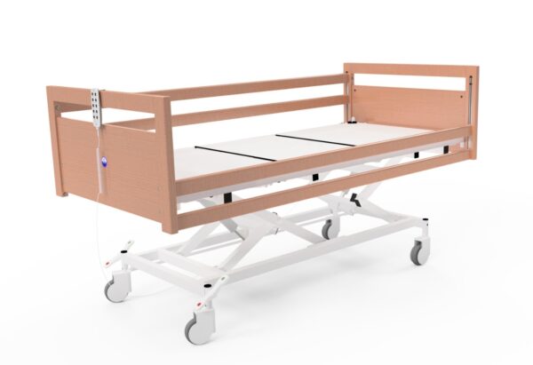 Geriatric bed with four motora